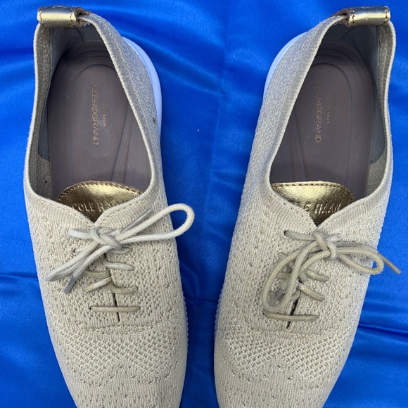 Cole Haan Shoes Womens ZERØGRAND Stitchlite Wingtip Oxford Beige W11154 (SB1) - Picture 2 of 7